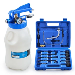 6L Pneumatic Transmission Oil Filling Fluid Pump Brake Bleeder w 15 ATF Adapters - Picture 1 of 8