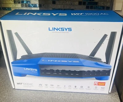 Linksys WRT1900AC 1300 Mbps 4 Port Dual-Band Wi-Fi Router - Image 1 of 4