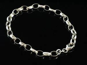 925 Sterlingsilber Armband ca 5 Gramm Erbskette ca 5 mm breit 19 cm für Charms - Bild 1 von 3