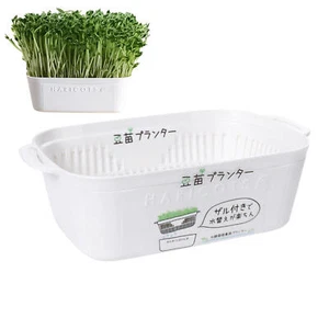 Seed Sprouter Tray Container Wheatgrass Grower Lid Sprouting Bean Mung - Picture 1 of 12