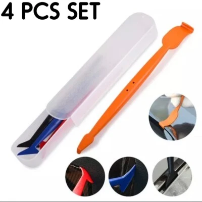 4Pcs Tuck Squeegee Vinyl Car Stick Wrap Tool Window Tint Gasket Edge Tucking US - Image 1 of 4