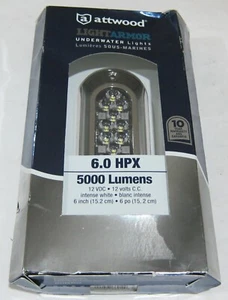 ATTWOOD LIGHTARMOR HPX UNDERWATER LIGHT 12 LED WHITE 66UW12W-7 - Picture 1 of 3