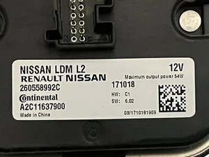 NISSAN Renault Headlight Unit Original 260558992C, A2C11637900, 171018 - Picture 1 of 3