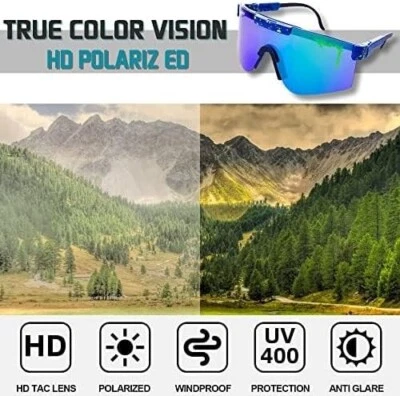 Gafas de sol polarizadas de ciclismo para hombre mujer, UV400 gafas deportivas para jóvenes, ganar Foto 1 de 2