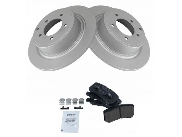 Rear TRQ Brake Pad and Rotor Kit fits Mitsubishi Outlander 2008-2012 76CWJX - Изображение 1 из 1