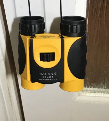 Barska Compact Water Proof Binoculars w/ Neck Strap & Carry Case CO10696 Yellow - Image 1 of 4