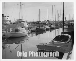 1960s Orig Photo Newport Beach CA California Bay Harbor Lido Isle Balboa MP E - Imagen 1 de 1