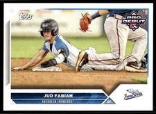 2023 Topps Pro Debut PD17 Jud Fabian Aberdeen Ironbirds Orioles Baseball Card