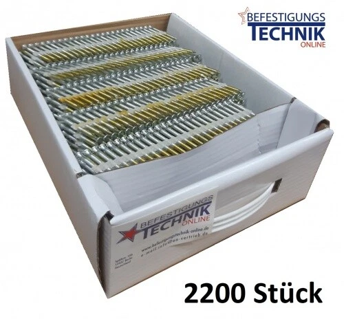 BETEON24 3,8/4,0x40mm Anker Nägel 20° Ring für Nagler Prebena ST2-ANK60 Bostitch F21PL-E