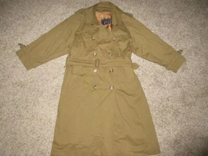 Burberry London Trench Coat 40 SHORT Double Breast Belt Removeable Wool Liner - Picture 1 of 9