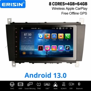 8" 64GB Android 13 Autoradio CarPlay Navi Mercedes BENZ C/G/CLC-Klasse W203 W463 - Bild 1 von 22