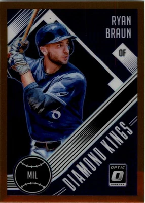 2018 Donruss Optic Bronze #16 Ryan Braun DK - BB - Image 1 of 2