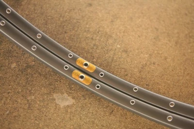 Vintage NOS NEW set 2 Ambrosio Nemesis Durex tubular rims rimset felgen 362 hole - Image 1 of 4