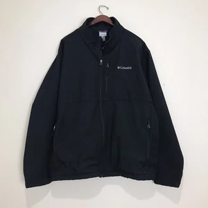 Columbia Herren Softshell Gr. 3X Langarm Full Zip Fleece gefütterte Jacke schwarz - Bild 1 von 11