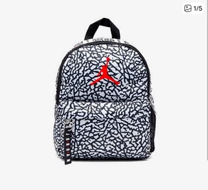 Jordan Mini Mochila Unisex Lobo Gris Elefante Cemento NUEVA - Imagen 1 de 9