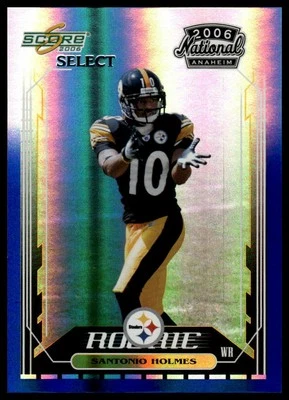 2006 Score Select #9 Santonio Holmes National Anaheim Blue Promos - Image 1 of 2