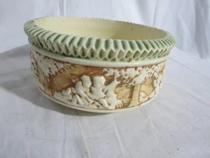 Vintage Roseville Donatello Round Bowl 7 1/2" Diameter - Picture 1 of 10