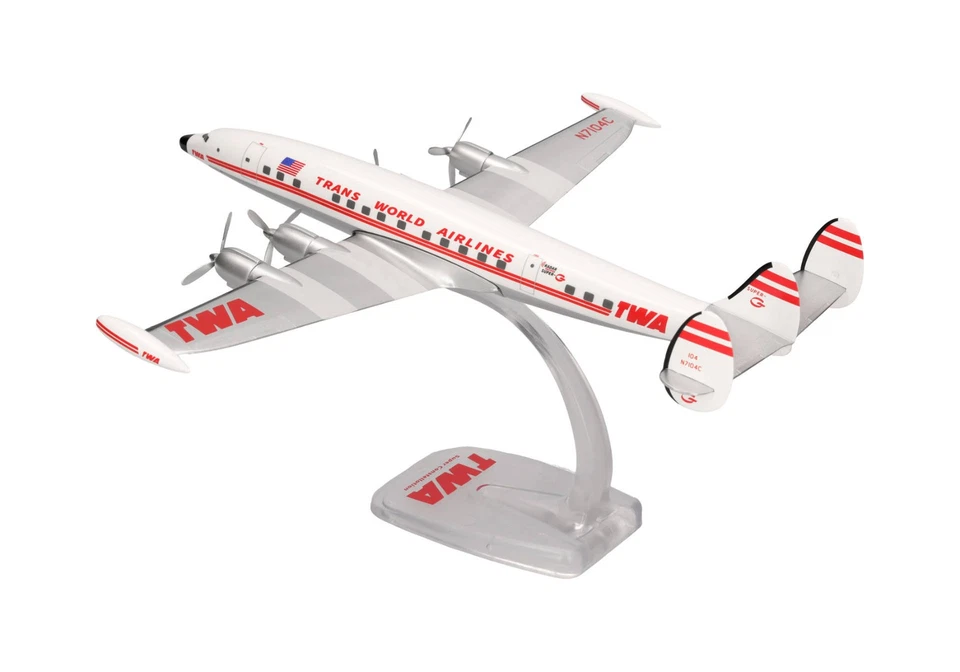 HERPA - LOCKHEED L-1049G Super Constellation TWA Trans World Airlines - 1/125... - Immagine 1 di 4