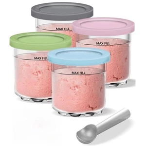 Ice Creami Pints und Deckel Ersatzset 16oz Becher für Eismaschinen der Seri8947 - Bild 1 von 10