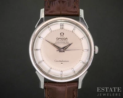 Vintage 1966 Omega Constellation Pie Pan Stainless Cal. 551 Mens Watch p15030 - Image 1 of 4