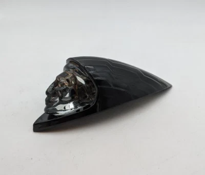 2019 年印度酋长黑马原始设备制造商挡泥板头饰徽章,黑色 2414568-266 — 第 1/3 张图片