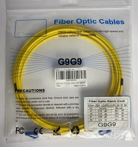 Cable de conexión de fibra óptica LC a LC multimodo dúplex 50/125 LC LC 3m - Imagen 1 de 6