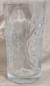 Vaso de bebida Highball vintage Libbey Hobstar vidrio transparente 16 oz repuesto usado en excelente estado - Imagen 1 de 3