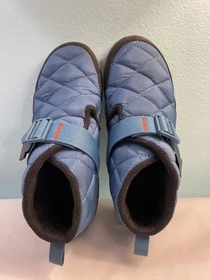 READ: Chaco Ramble Puff Ankle Boots Glacier Blue Womens Size 8.5 JCH108894 Shoe - Image 1 of 4