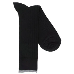 Calcetines de vestir acanalados Lorenzo Uomo mezcla Merino - Imagen 1 de 10