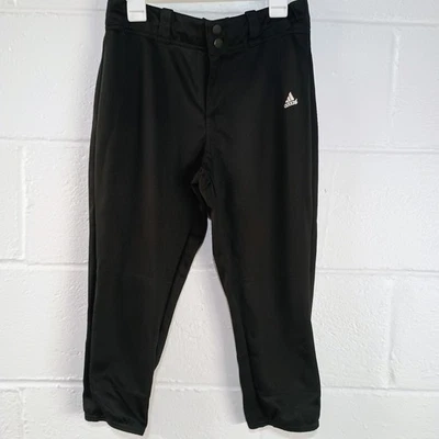 Youth ADIDAS AEROREADY Baseball Uniform Pants Black LARGE Waist 26", Length 18" - Image 1 of 4
