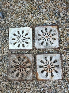 Reclaimed Cast Iron Air Vent Grill X4 For Overhaul Large - Picture 1 of 6
