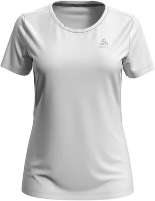 Odlo Mujer Camiseta Deportiva Camiseta S/Cuello Redondo F-Dry, Blanco, XS Foto 1 de 2