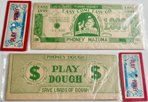Vintage 1950s NEW OLD STOCK - PHONEY MAZUMA/ IT AIN'T HAY - PLAY MONEY - JAPAN - Picture 1 of 5