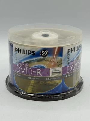 Philips LightScribe DVD-R 4,7 GB 16x velocidades 120 min discos en blanco paquete de 50 Foto 1 de 4