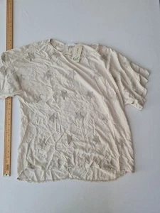 Damen Top Made In Italy Einheitsgröße Sterne Elfenbein 29501 - Bild 1 von 12