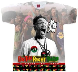 BUGGING OUT T-SHIRT. 90'S HOOD FLICK,SPIKE LEE, RADIO RAHEEM, DO THE RIGHT THING - Picture 1 of 3