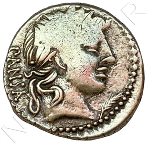 Denario plata Republica Romana Fam. VIBIA año 90 a.c. - Imagen 1 de 2