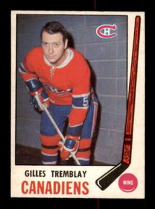 1969-70 O-Pee-Chee #168 Gilles Tremblay NM/NM+ Canadiens 557097