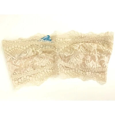 Intimately Free People Bra XS Beige Lace Bandeau Bralette Lacey Looks New - Image 1 of 4