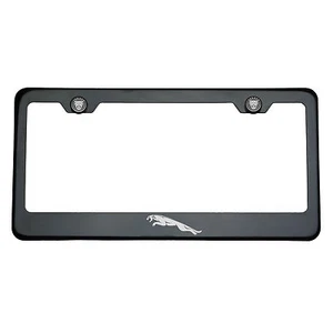 Cepillo grabado láser titanio T304 letras plateadas logotipo Jaguar marco de licencia - Imagen 1 de 10