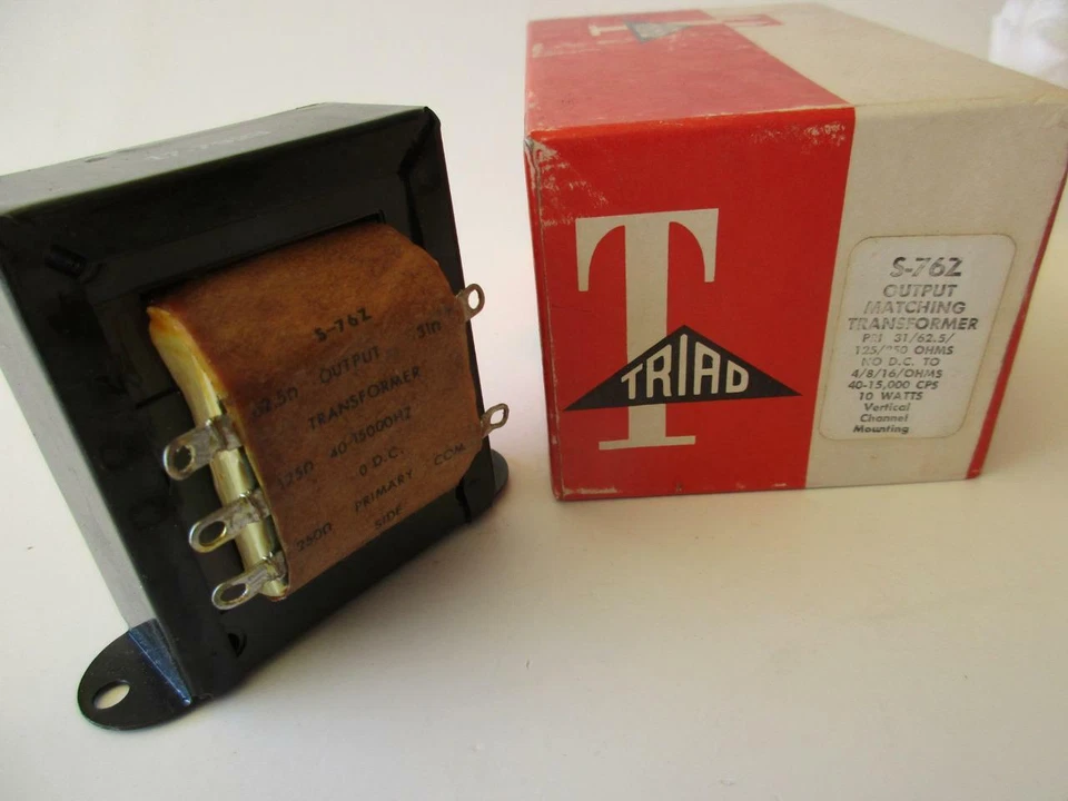 Transformador a juego de línea a altavoz variable de audio TRIAD S-76Z 250//125/62,5/31 Foto 1 de 1