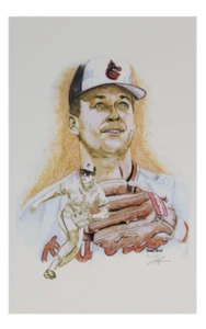 CAL RIPKEN JR-Baltimore Orioles - Brian Barton 12x18 Limited 81/250 lithograph - Picture 1 of 2
