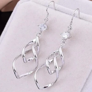 Boucle d'oreille en acier inoxydable, pampille géométrique, Neuf (AM) - Picture 1 of 1