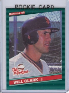 WILL CLARK ROOKIE CARD 1986 Donruss The Rookies RC Baseball SAN FRANCISCO GIANTS - Picture 1 of 2