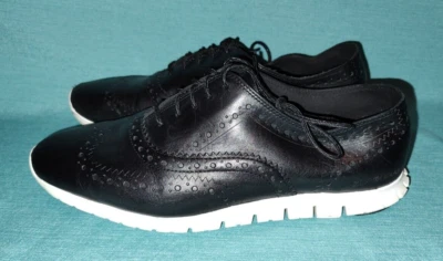 Женские оксфордские нарядные кроссовки Cole Haan Zerogrand Wingtip размер 8 B черные W18202 - Изображение 1 из 4