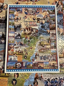 White Mountain 1000 Piece Puzzle “American Revolution” (USED and COMPLETE) - Picture 1 of 4