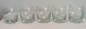 Set Of 5 Bormioli Rocco Shot Glass Galassia On The Rocks Glasses Italy - Picture 1 of 5