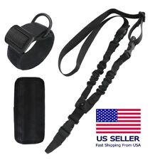 🌟Tactical Single-Point Bungee QD Rifle Sling, HK Hook & Butt Stock D-ring Strap