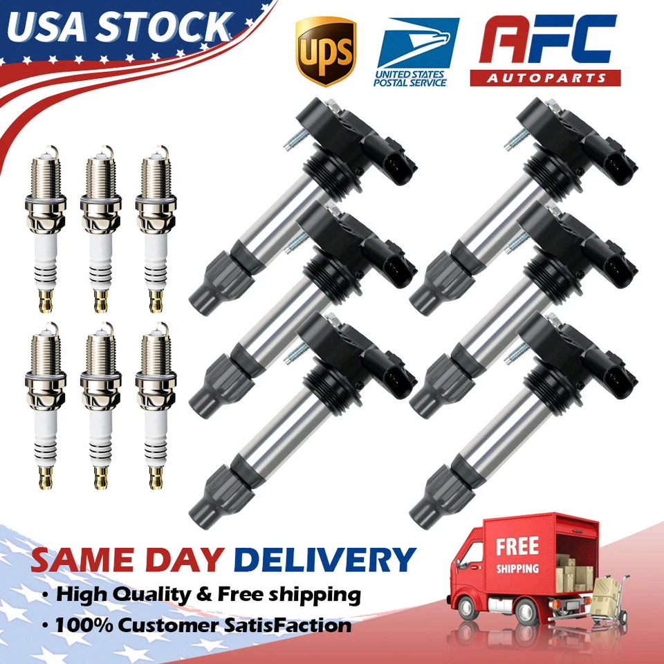 6X Ignition Coil+ Iridium Spark Plug For 2010-2015 GMC Acadia 3.6L V6 UF569 OEM Foto 1 de 4