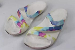 Crocs Sandalen Damengröße 9 Batik weiß Slipper bequem - Bild 1 von 9